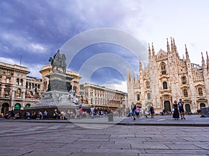 Milan Cathedral, Duomo di Milano, after sunset